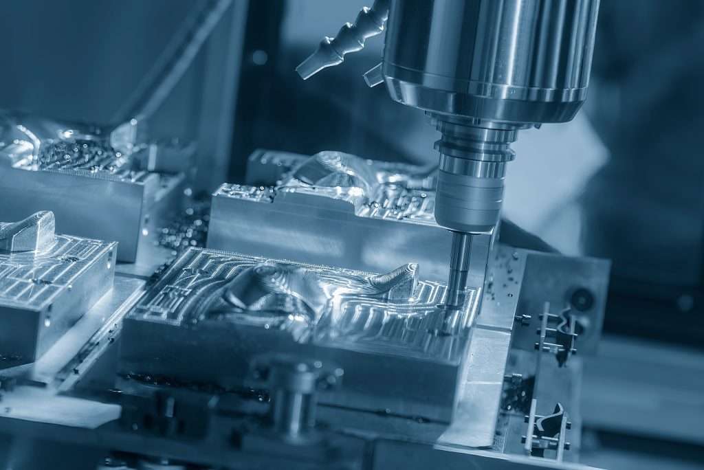 CNC Milling in progress at Esco Precision's Hillsborough, NJ facility