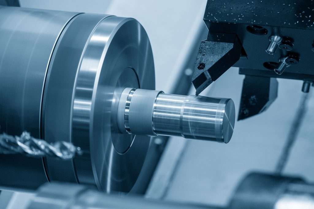 Precision machining on the shop floor at Esco Precision in Hillsborough, New Jersey
